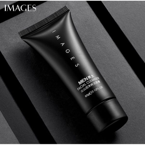 Men's cleansing foam with volcanic coal extract IMAGES 60 gr.